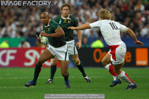 2007-10-20 Parigi 1638 Inghilterra-Sud Africa - JP Pietersen